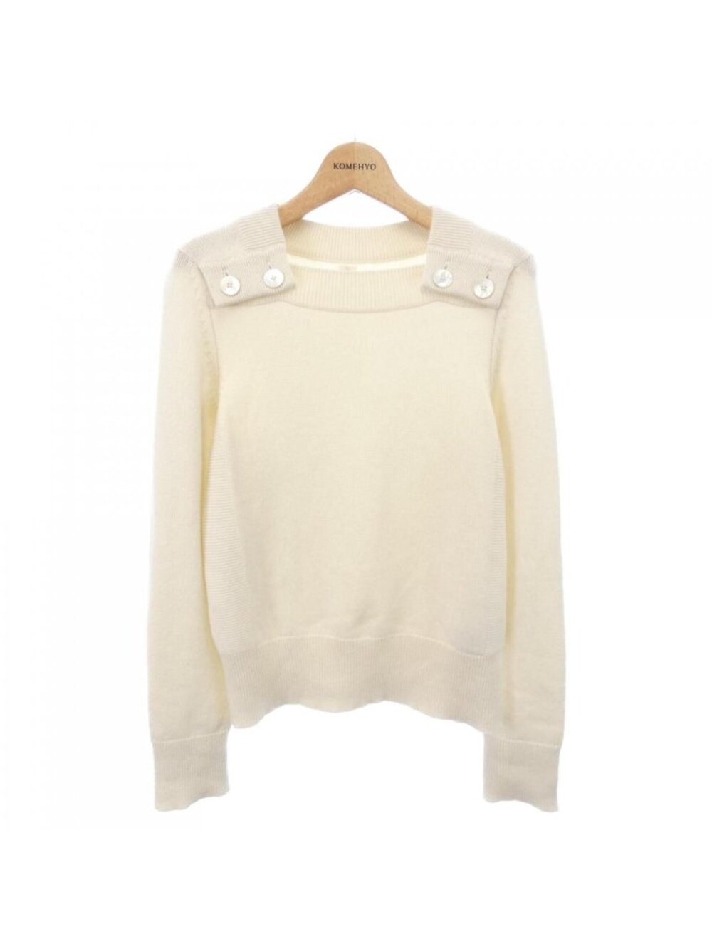 Hermes Knit Sweater White